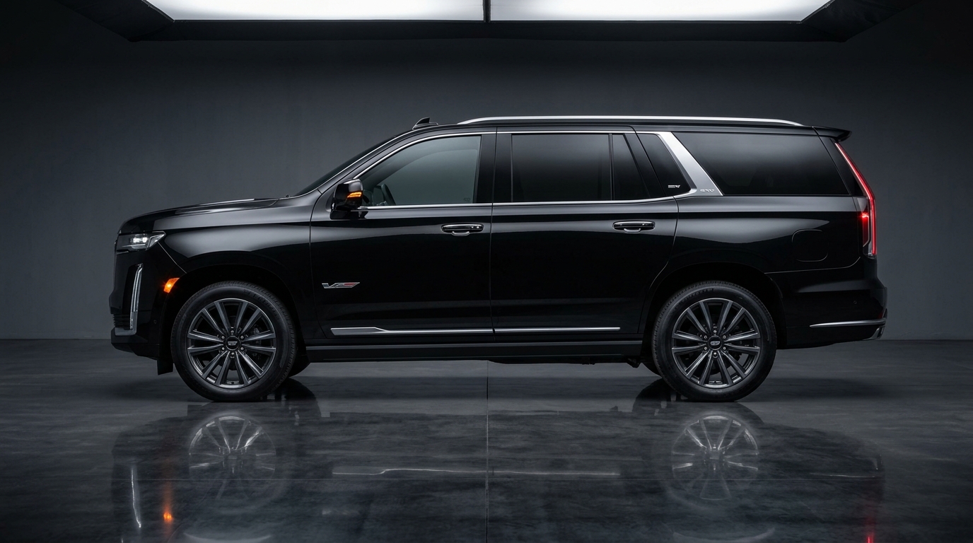 Parents seeing off students in luxury prom vehicle
